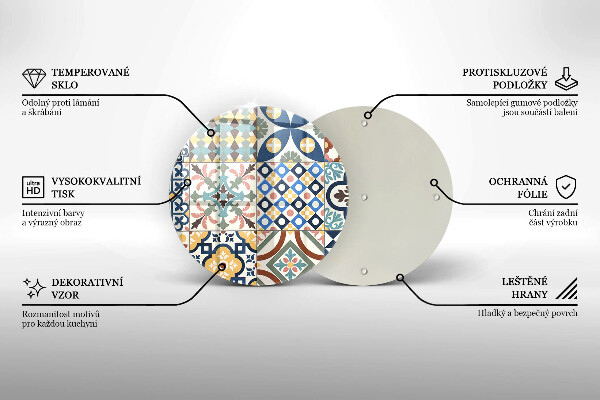 Glas Ceranfeldabdeckung Dekorative Fliesen