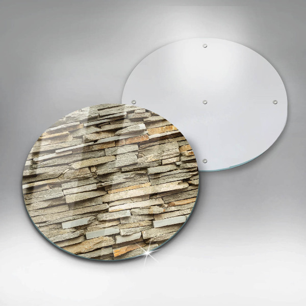 Glas Herdabdeckplatte Dekorative Steine