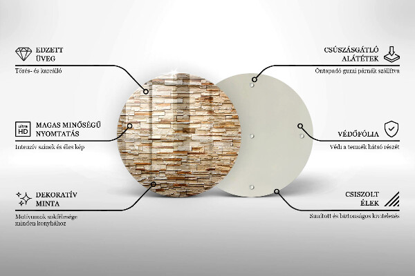 Glas Herdabdeckplatte Textur von dekorativen Steinen