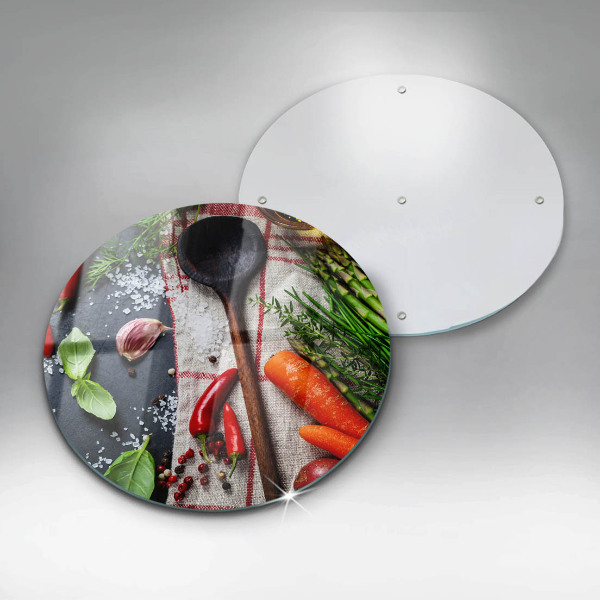 Glas Herdabdeckplatte Küchenessen