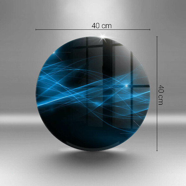 Glas Ceranfeldabdeckung Abstrakter blauer Rauch