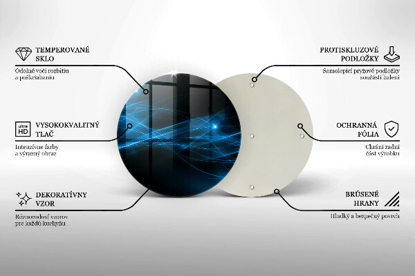 Glas Ceranfeldabdeckung Abstrakter blauer Rauch