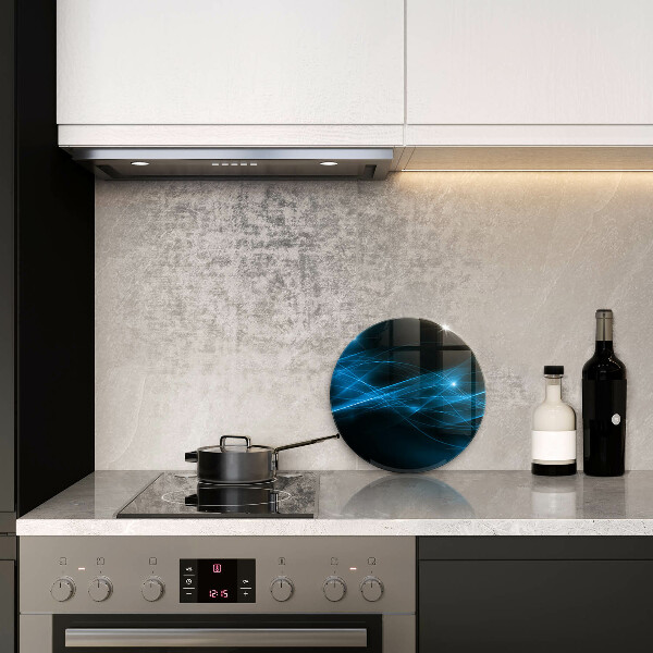 Glas Ceranfeldabdeckung Abstrakter blauer Rauch