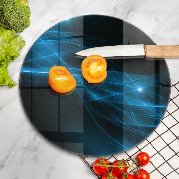 Glas Ceranfeldabdeckung Abstrakter blauer Rauch