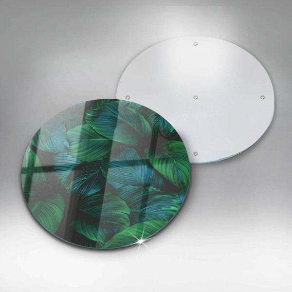 Glas Ceranfeldabdeckung Spritzschutz Dschungelblätter
