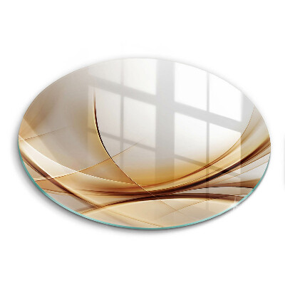 Glas Herdabdeckplatte Abstrakte Formen