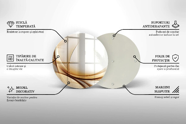 Glas Herdabdeckplatte Abstrakte Formen