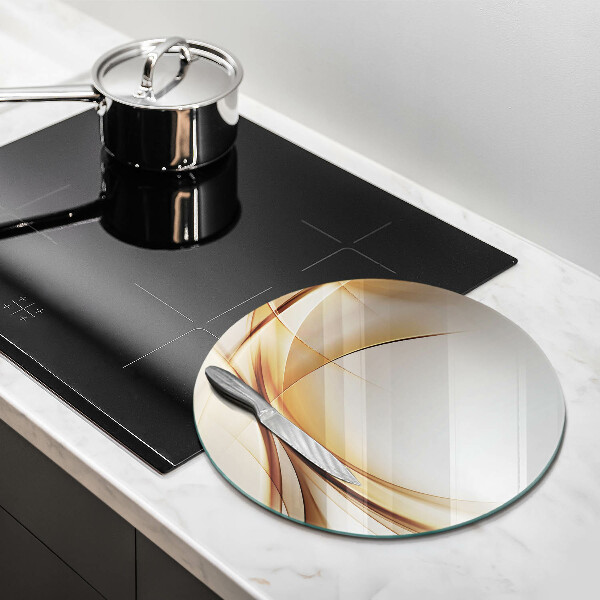 Glas Herdabdeckplatte Abstrakte Formen