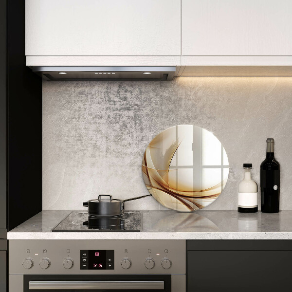 Glas Herdabdeckplatte Abstrakte Formen