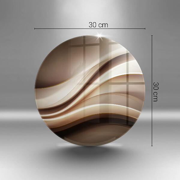 Glas Herdabdeckplatte Abstraktion sanfte Linien