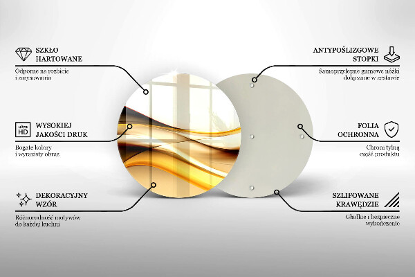 Glas Ceranfeldabdeckung Abstrakte Rauchlinien