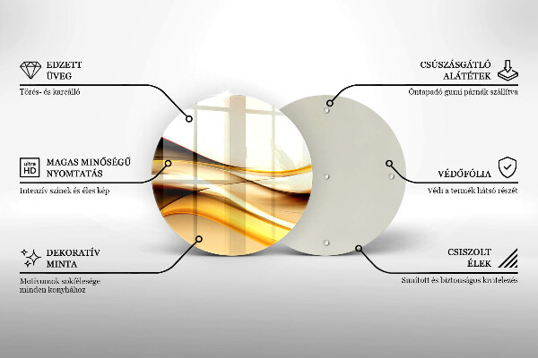 Glas Ceranfeldabdeckung Abstrakte Rauchlinien