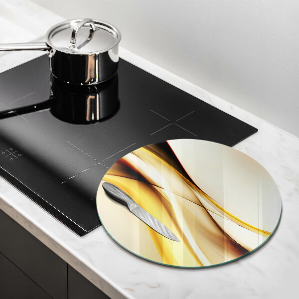 Glas Ceranfeldabdeckung Abstrakte Rauchlinien