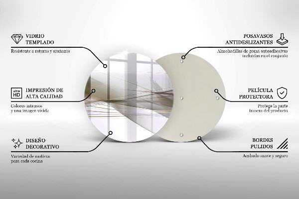 Glas Herdabdeckplatte Abstraktes Liniendesign