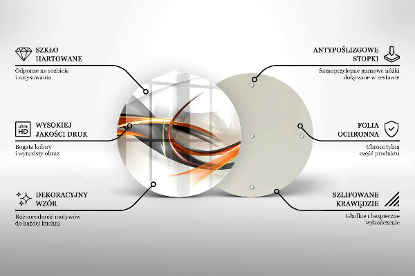 Glas Herdabdeckplatte Moderne Formen