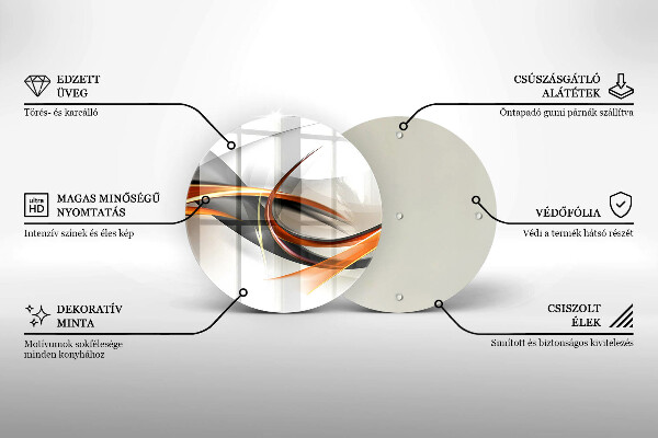 Glas Herdabdeckplatte Moderne Formen