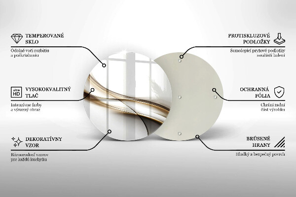Glas Herdabdeckplatte Weiche Linien Abstraktion
