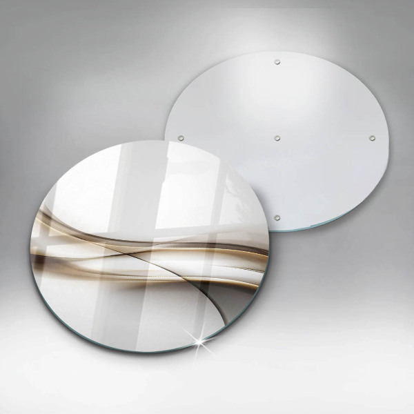 Glas Herdabdeckplatte Weiche Linien Abstraktion