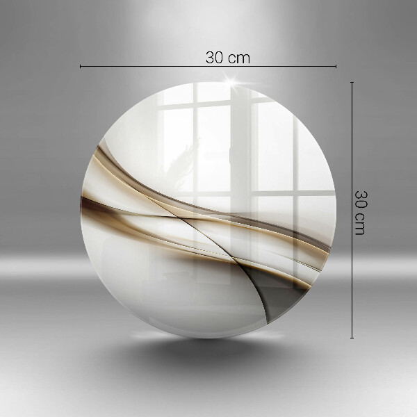 Glas Herdabdeckplatte Weiche Linien Abstraktion