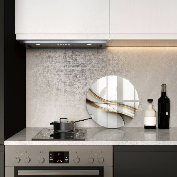 Glas Herdabdeckplatte Weiche Linien Abstraktion