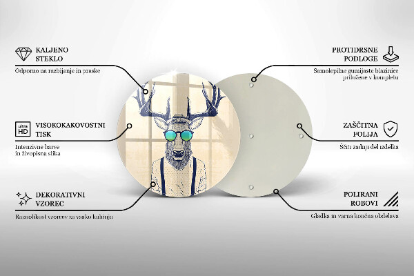 Glas Ceranfeldabdeckung Hirschmann-Illustration