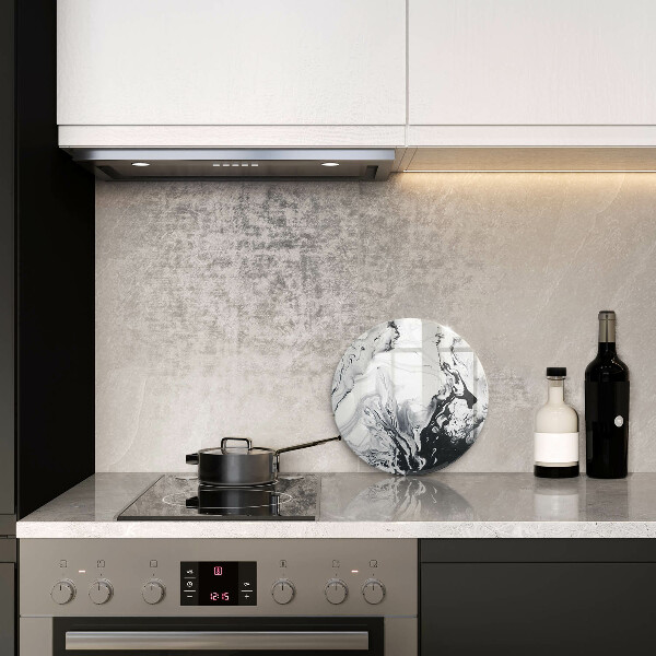 Glas Ceranfeldabdeckung Tintenabstraktion