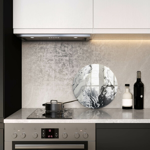 Glas Ceranfeldabdeckung Tintenabstraktion