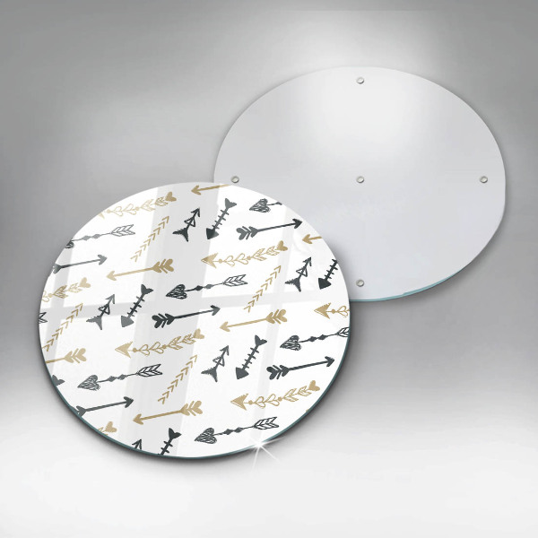 Glas Ceranfeldabdeckung Boho-Pfeilmuster