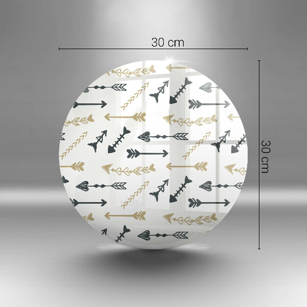 Glas Ceranfeldabdeckung Boho-Pfeilmuster