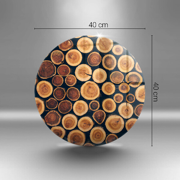 Glas Ceranfeldabdeckung Baumstümpfe aus Holz