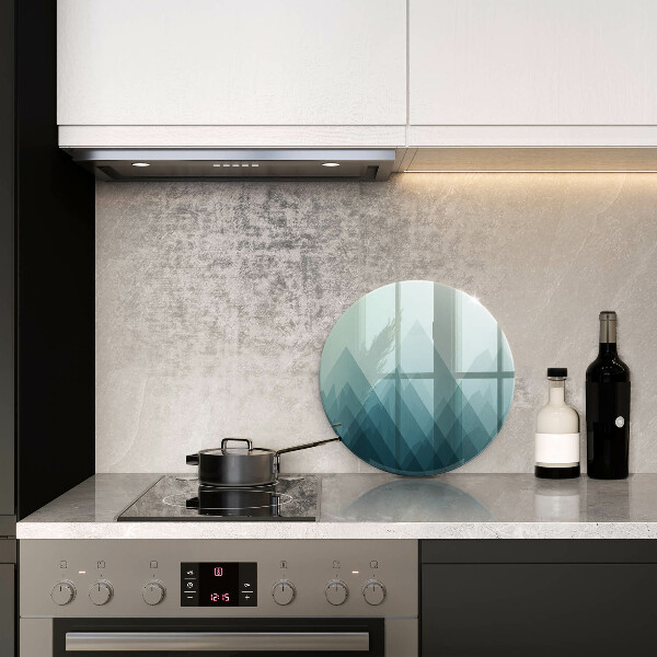 Glas Ceranfeldabdeckung Abstrakte Berge