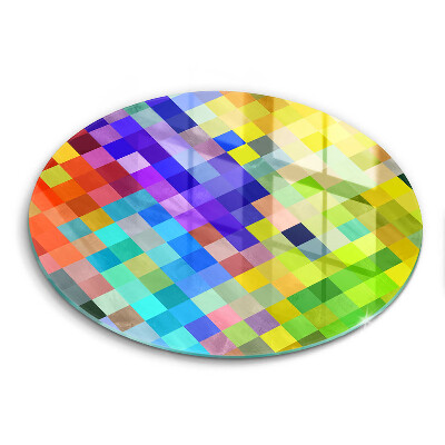 Glas Ceranfeldabdeckung Bunte Pixelquadrate