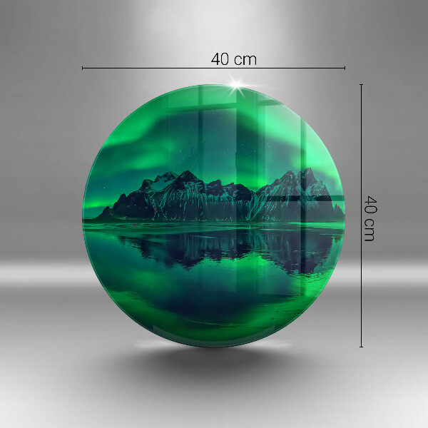Glas Ceranfeldabdeckung Nordlichtlandschaft
