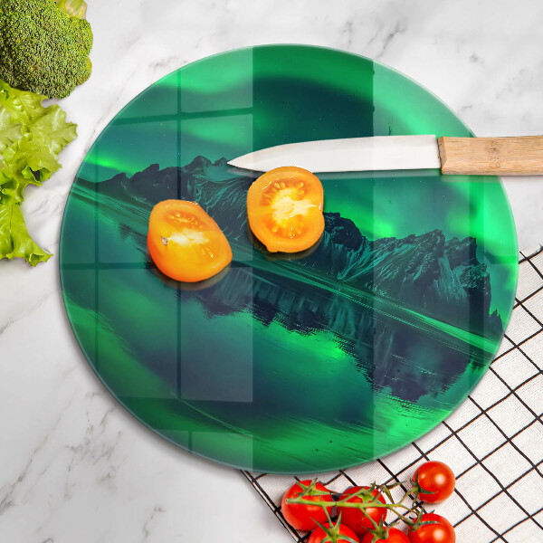 Glas Ceranfeldabdeckung Nordlichtlandschaft