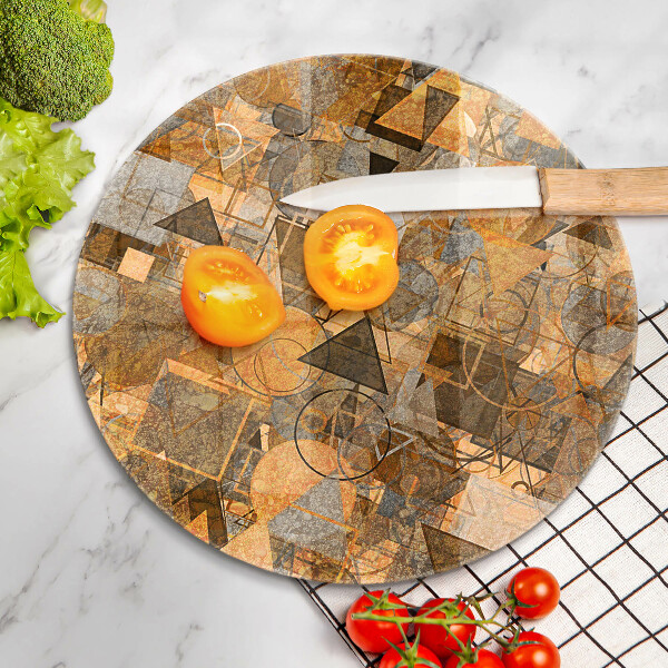 Glas Ceranfeldabdeckung Nahtloses Muster aus geometrischen Figuren