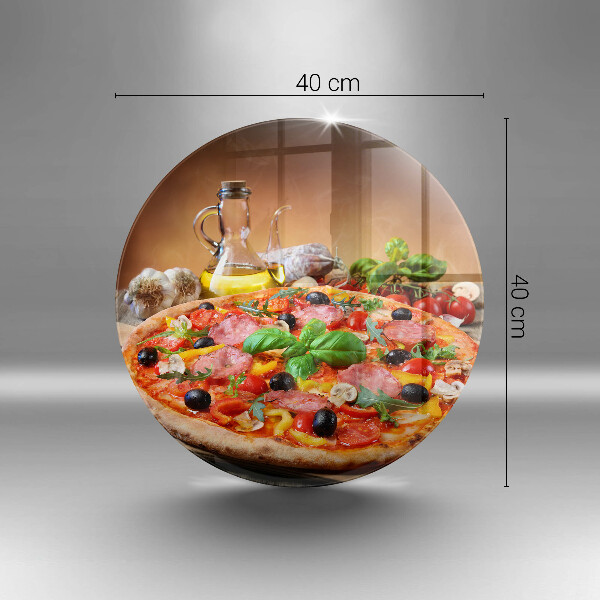 Glas Ceranfeldabdeckung Spritzschutz Italienische Pizza