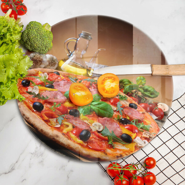 Glas Ceranfeldabdeckung Spritzschutz Italienische Pizza