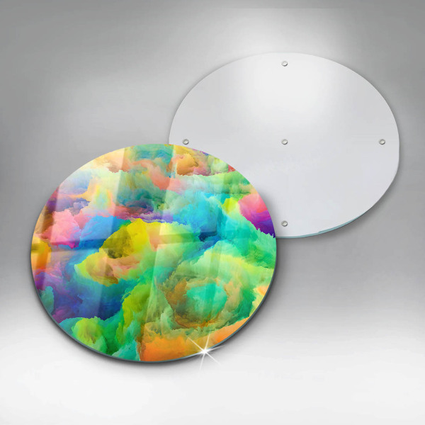 Glas Ceranfeldabdeckung Spritzschutz Bunte Abstraktion