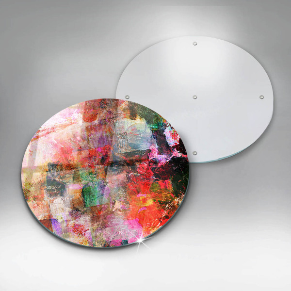 Glas Herdabdeckplatte Abstraktion malen