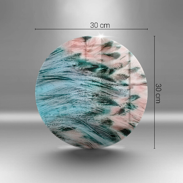 Glas Ceranfeldabdeckung Boho-Vogelfedern