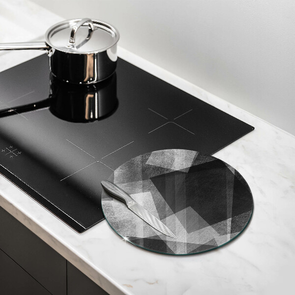Glas Herdabdeckplatte Geometrische Abstraktion