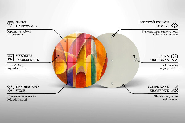 Glas Ceranfeldabdeckung Bunte Abstraktion