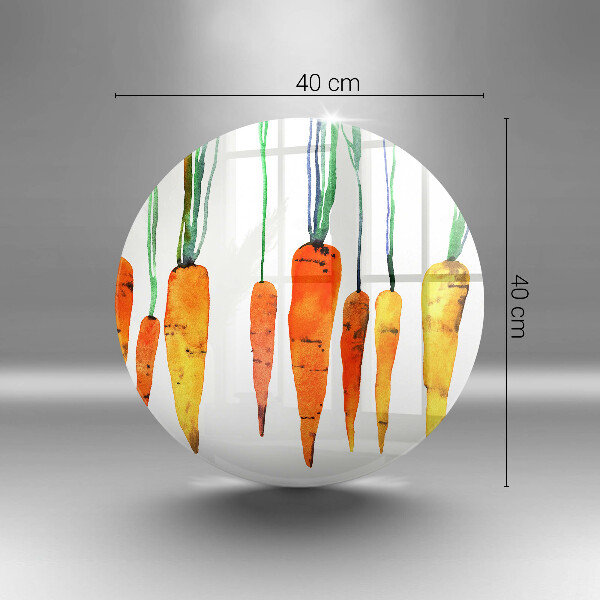 Glas Ceranfeldabdeckung Spritzschutz Karottenillustration