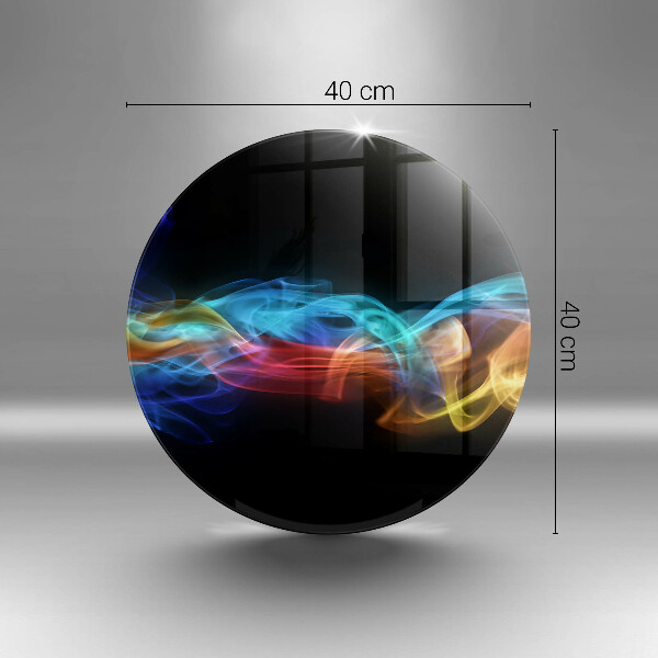 Glas Herdabdeckplatte Bunter Rauch