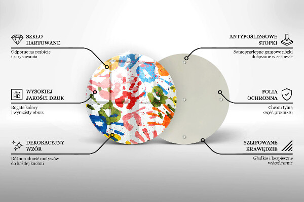 Glas Ceranfeldabdeckung Spritzschutz Spuren von Kinderhänden
