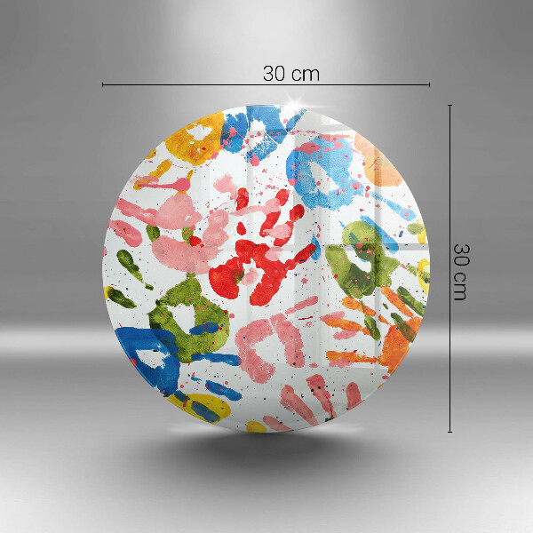 Glas Ceranfeldabdeckung Spritzschutz Spuren von Kinderhänden