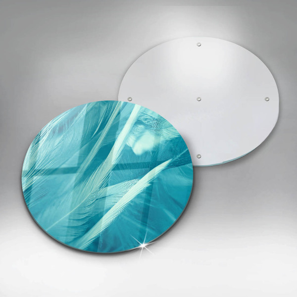 Glas Ceranfeldabdeckung Spritzschutz Zarte Federn