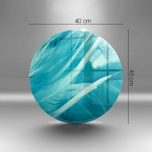 Glas Ceranfeldabdeckung Spritzschutz Zarte Federn