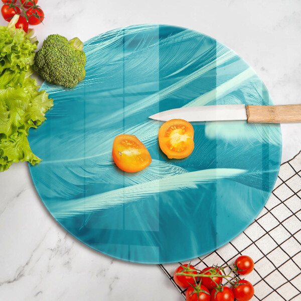 Glas Ceranfeldabdeckung Spritzschutz Zarte Federn