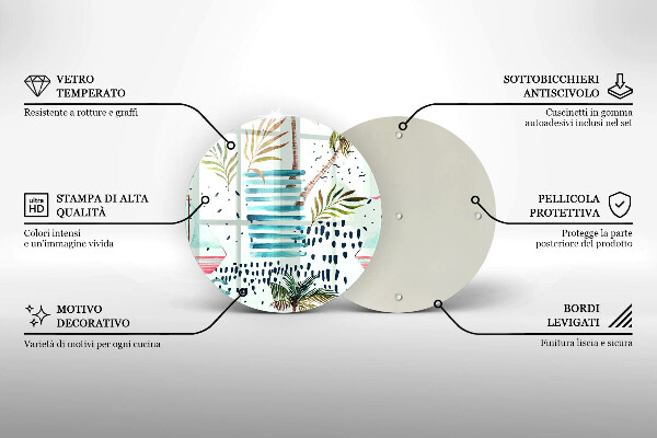 Glas Herdabdeckplatte Feiertagsillustrationen